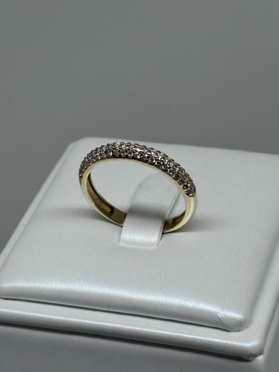 ANILLO BODA CIRCONIAS 10K 1.5GR